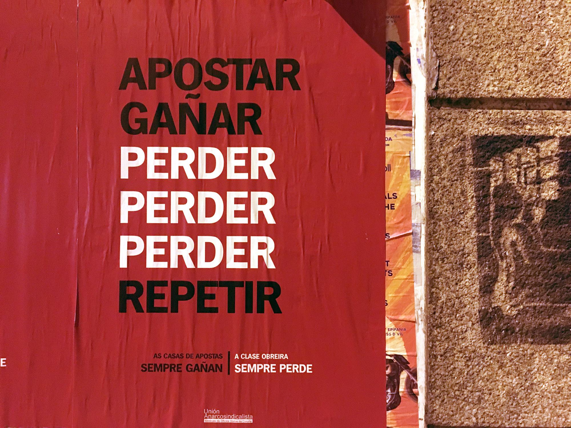 detalle campaña unión anarcosindicalista coruña casas apuestas